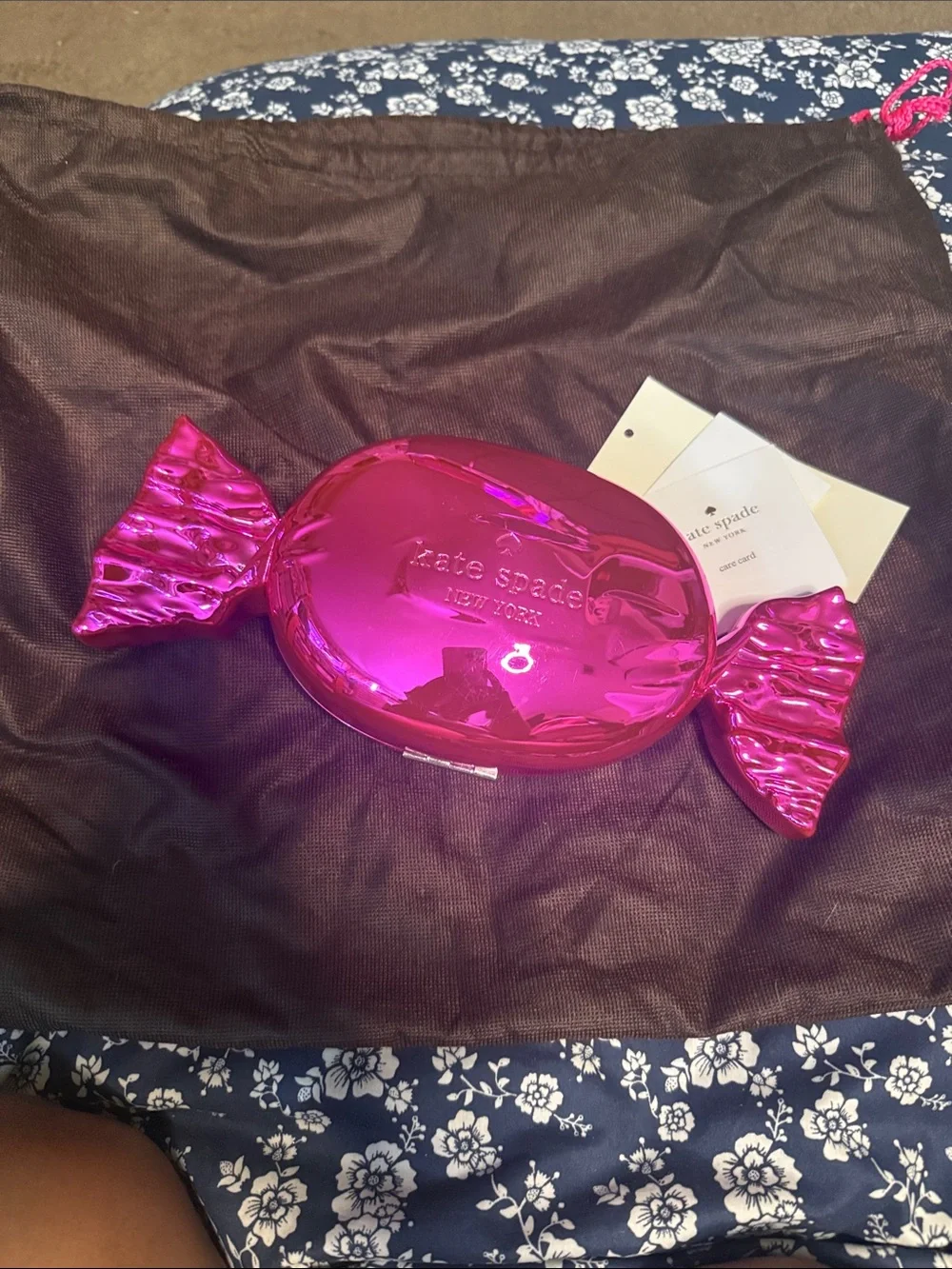 kate spade Hot Pink Candy-Shaped Cosmetic Case